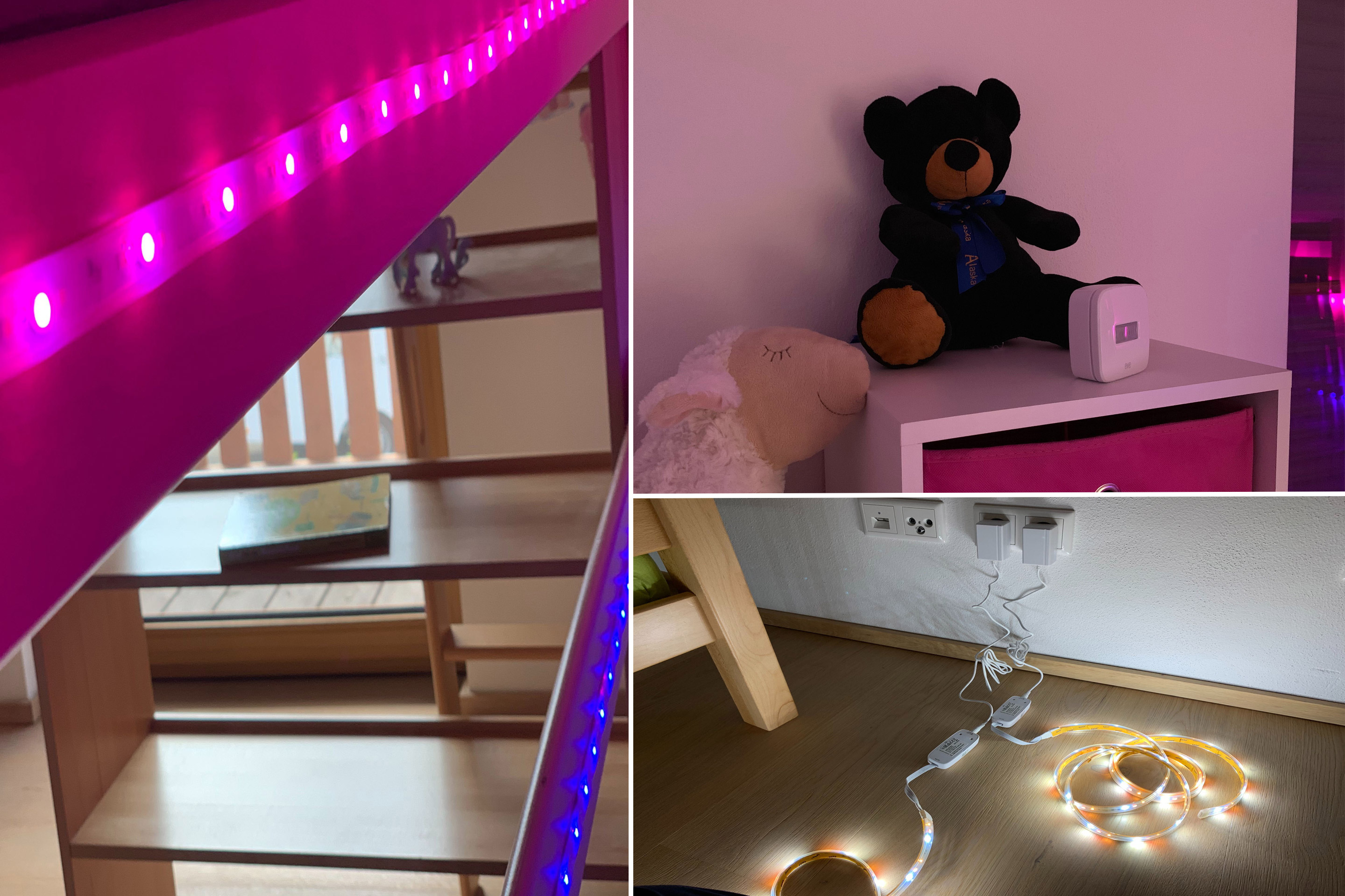 Led lights deals on bunk bed