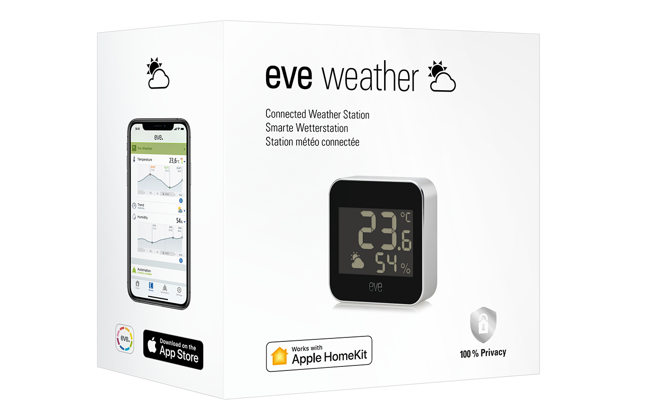 EVE - Station météo connectée eve weather - technologie apple homekit  bluetooth thread