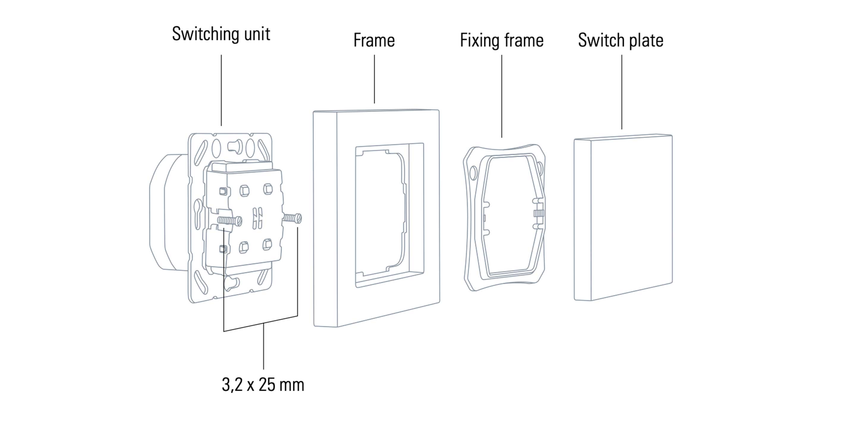 Eve Light Switch Components