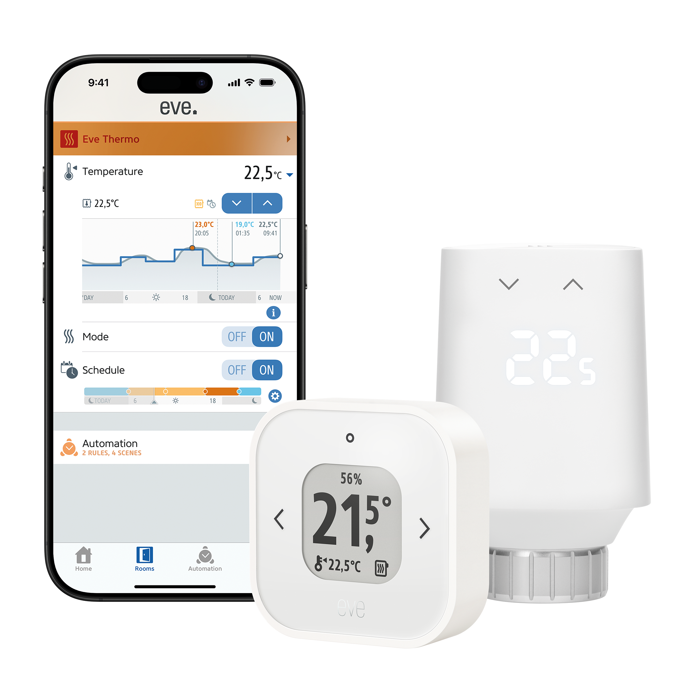 Eve Thermo Comfort Set: Eve Thermo (5th generation) + Eve Thermo Control